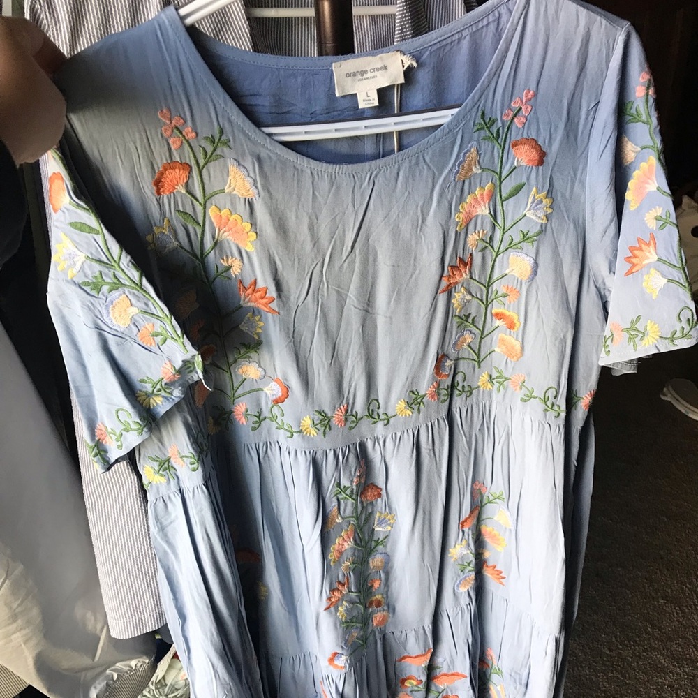 Orange Creek Embroidered Dress